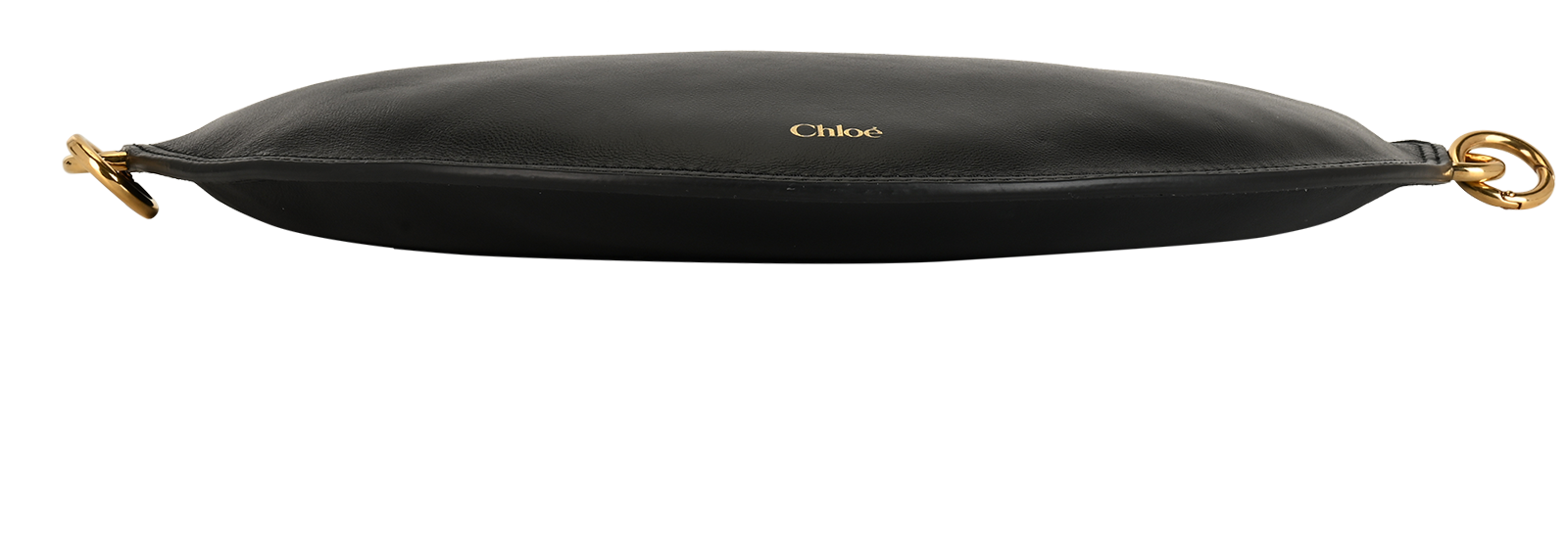 Mini Half Moon Crossbody, &pound;610, Handbags, Black, Leather, Top view